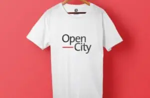 Printed t-shirts for Open City     
