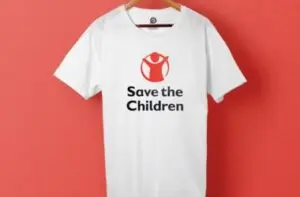 Printed t-shirts for Save the Children 