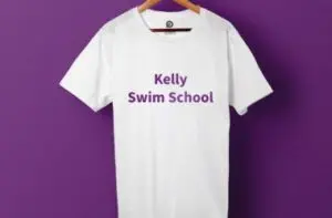 Printed school t-shirts for Kelly Swim School 