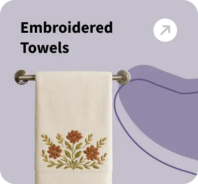 embroidered towels