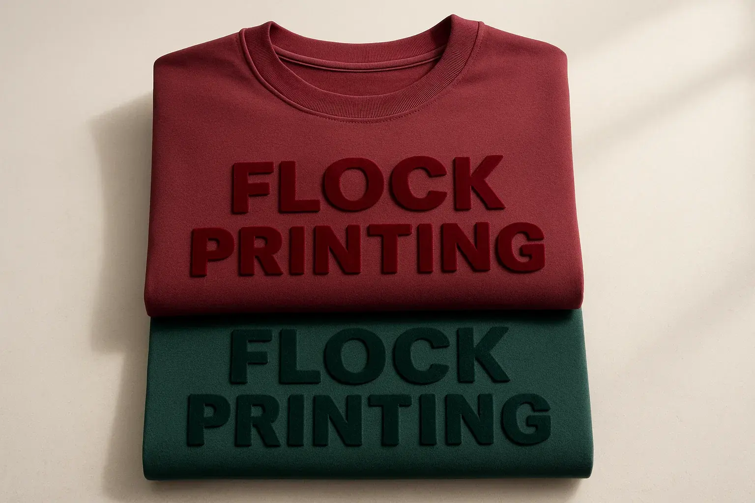 flocking printing technique
