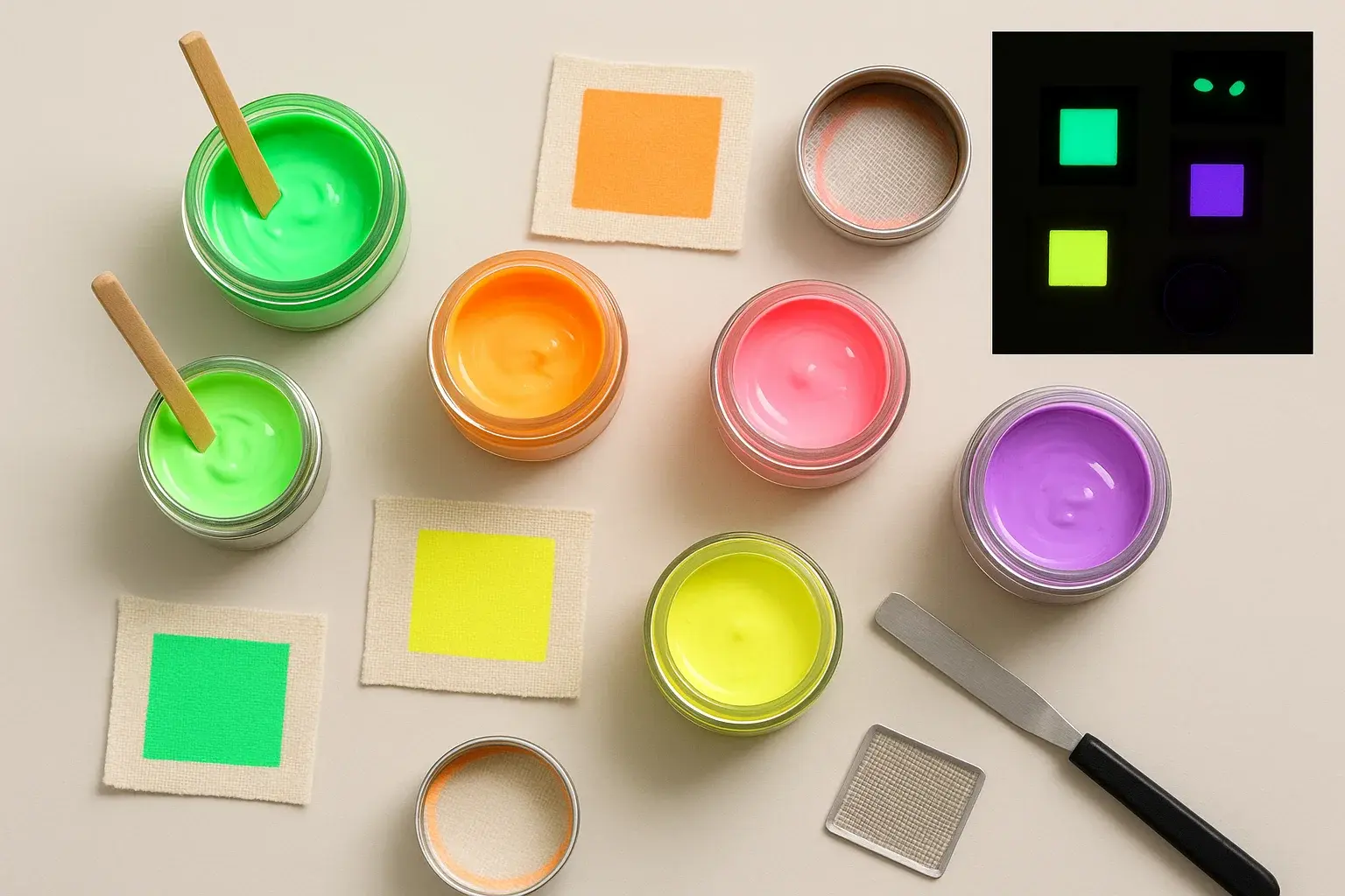 glow in the dark screen printing ink