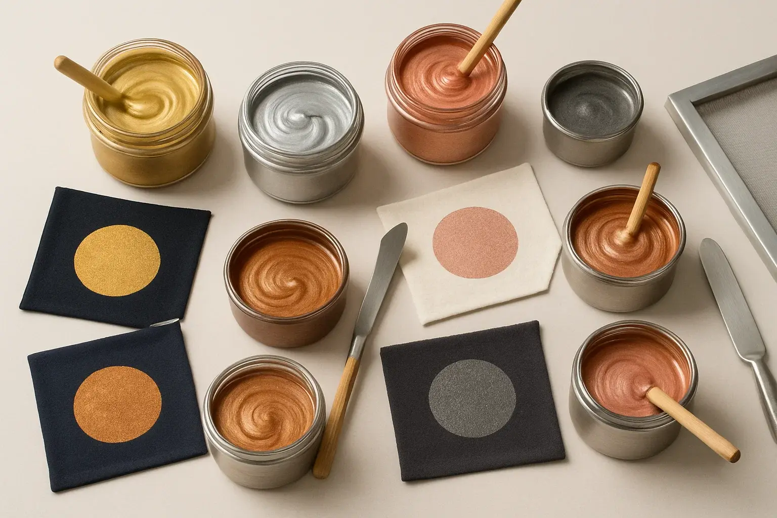 Metallic Screen Printing inks