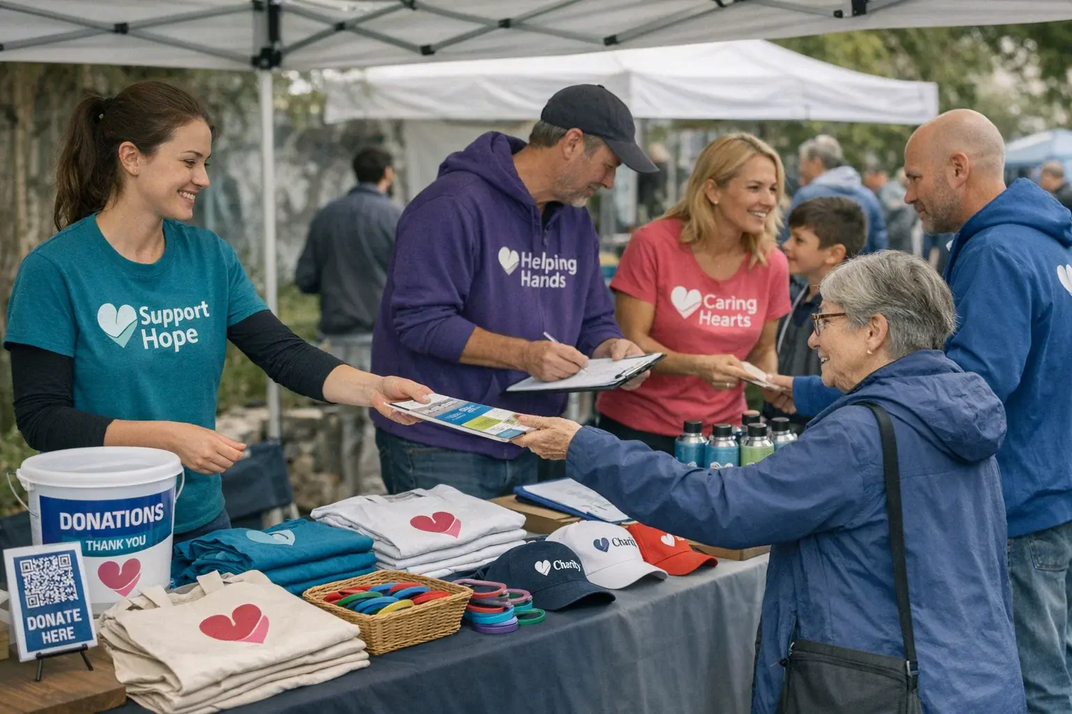 fundraising event with Garment Printing