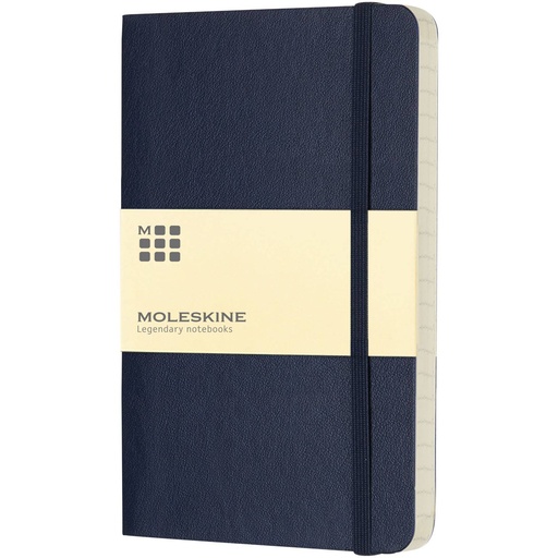 [10715709] Sapphire Blue (Moleskine Classic PK soft cover notebook - ruled) 