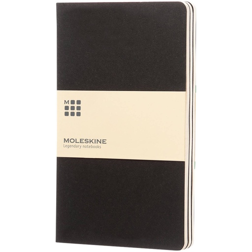 [10715800] Solid black (Moleskine Cahier Journal L - ruled) 