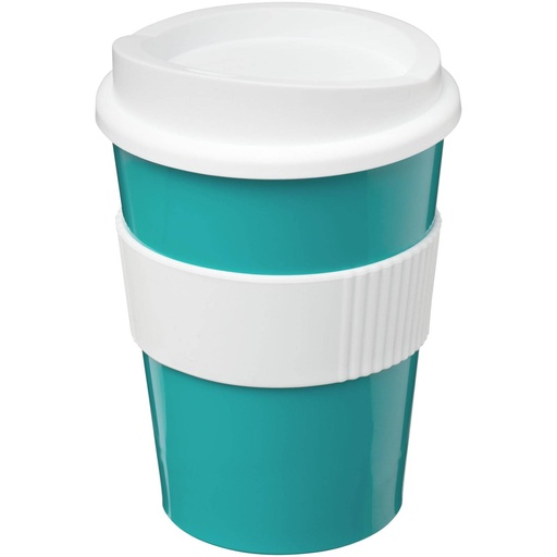 [21000819] Aqua blue/White (Americano® Medio 300 ml tumbler with grip) 
