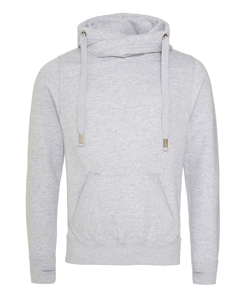 Cross neck hoodie