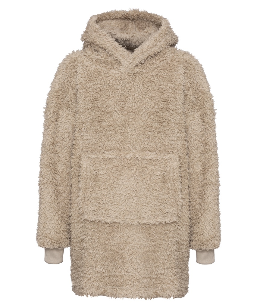 The kids Ribbon teddy bear fabric hoodie