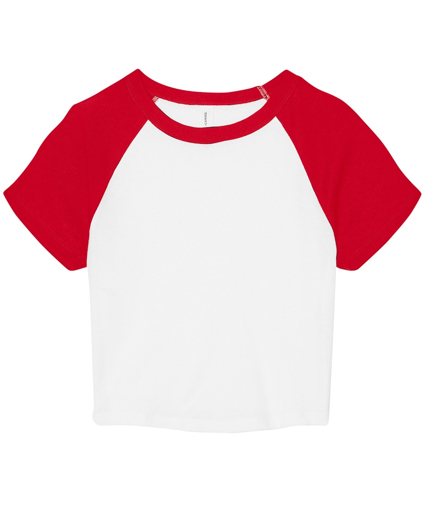 Women's micro rib raglan baby t-shirt