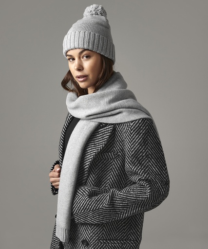 Knitted scarf and beanie gift set B401R