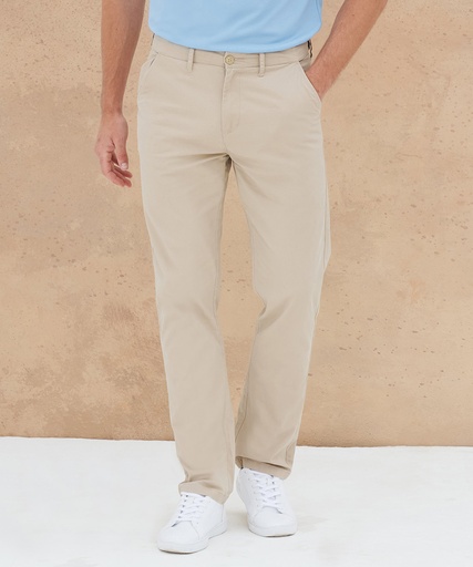 Stretch chinos with flex waistband