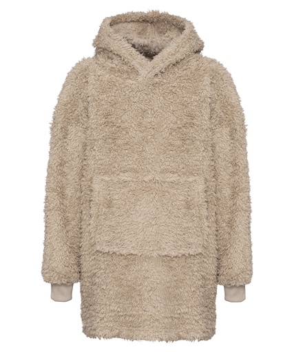 [RI005NATU] The kids Ribbon teddy bear fabric hoodie