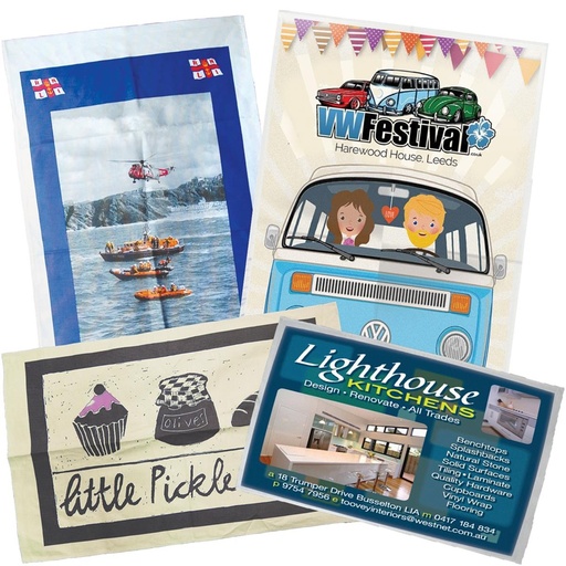 [WM710NATU-1] Garment Printing Best Selling Personalised Tea Towels